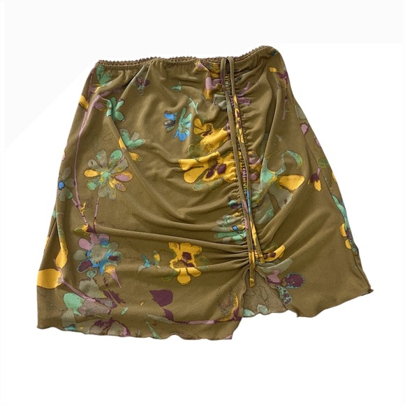 Urban Outfitters Dresses & Skirts - Urban Outfitters Alanna Floral Ruched Mini Skirt